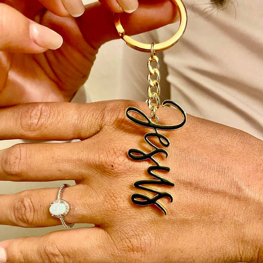 "Jesus" Keychain – A Reminder of His Everlasting Presence